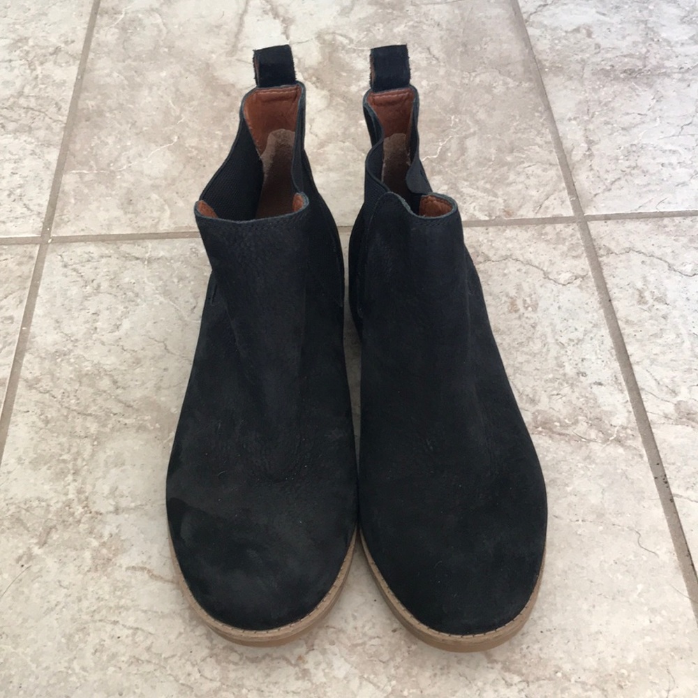 Lucky Brand Black Suede Booties